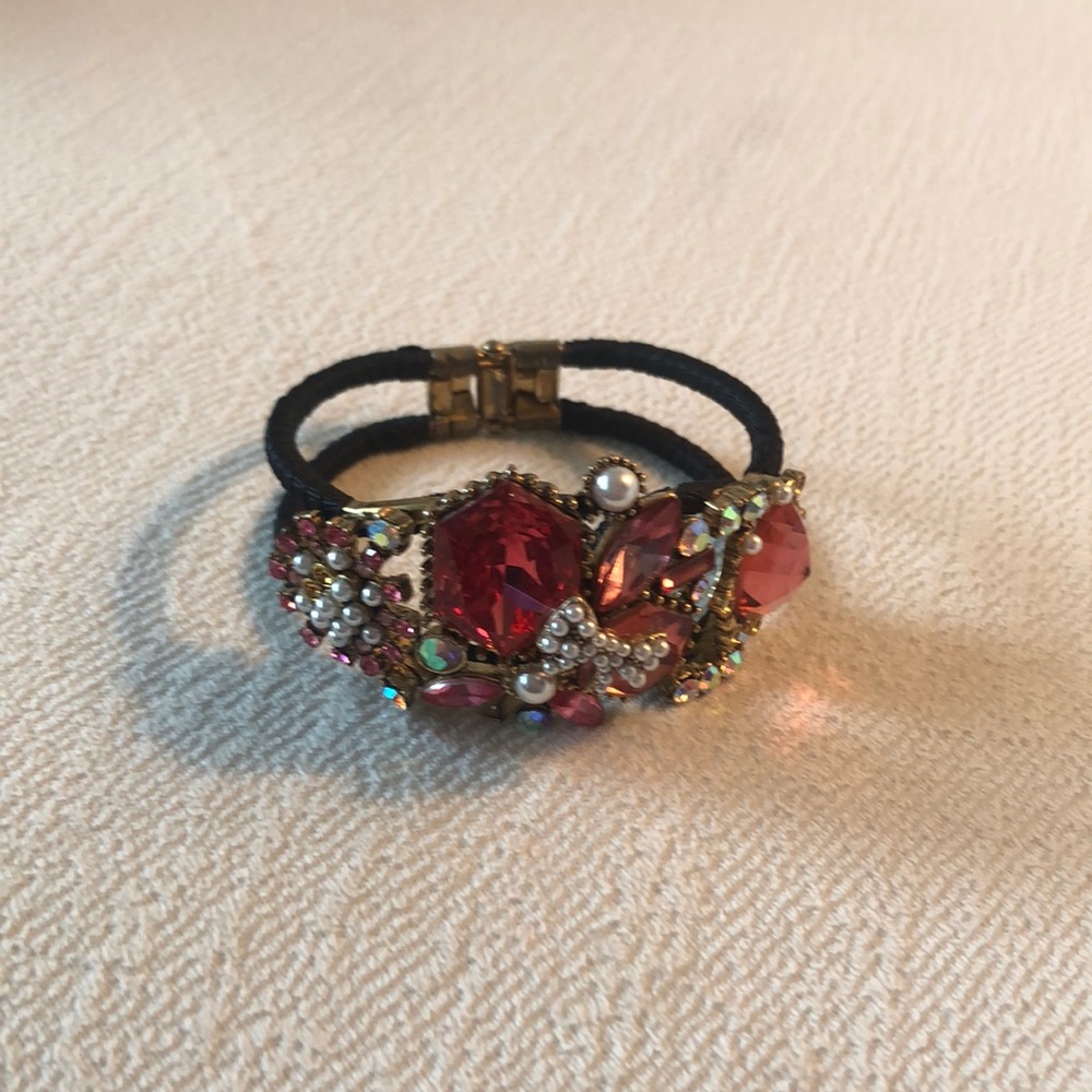 Betsy Johnson beautiful pink and pearl bracelet